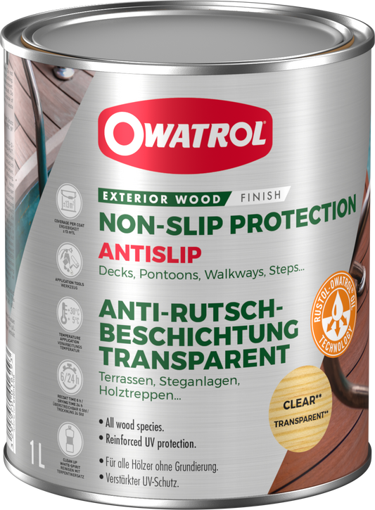 Owatrol Antislip Holzschutz mit Antirutsch-Wirkung
